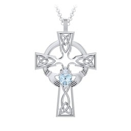 Claddagh Celtic Cross Pendant