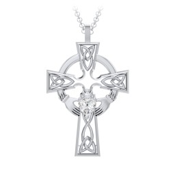 Claddagh Celtic Cross Pendant