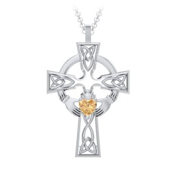 Claddagh Celtic Cross Pendant