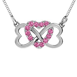 Triple Heart Infinity Pendant