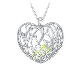 Organic Caged Hearts Pendant