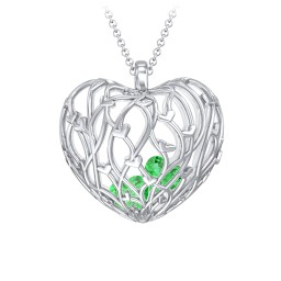 Organic Caged Hearts Pendant