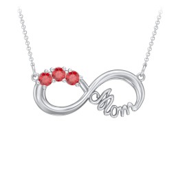 Mom's Infinity Pendant in 925 Sterling Silver