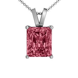 Emerald Cut Solitaire Pendant