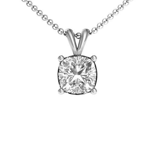 Chelsea Solitaire Pendant – Sterling Silver with White Premium Zirconia
