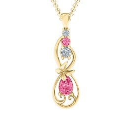 Ornate Butterfly Infinity Pendant