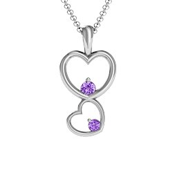 Two Hearts Double Heart Pendant