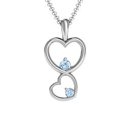 Two Hearts Double Heart Pendant