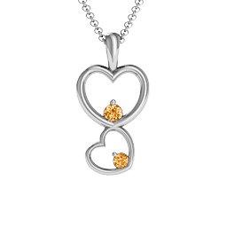 Two Hearts Double Heart Pendant