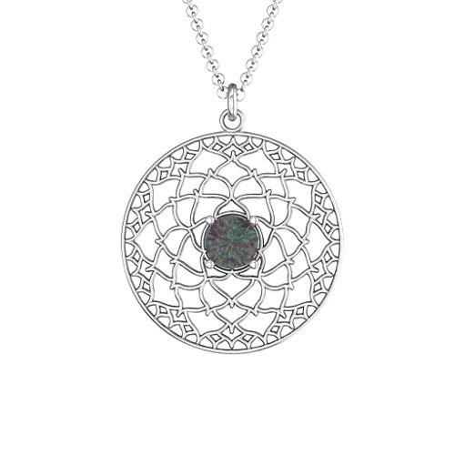 Crown Chakra Pendant – Sterling Silver with Alexandrite