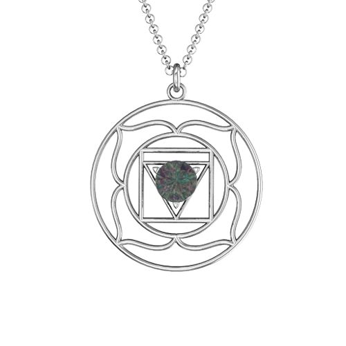 Root Chakra Pendant – Sterling Silver with Alexandrite