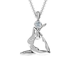 The One-Legged King Pigeon Pose Pendant