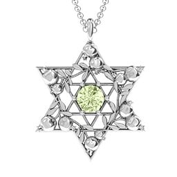 Pomegranate Branch Star of David Pendant