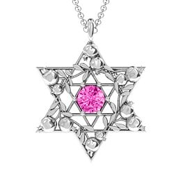 Pomegranate Branch Star of David Pendant