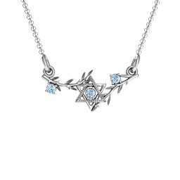 Star of David with Olive Branches Pendant