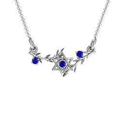 Star of David with Olive Branches Pendant