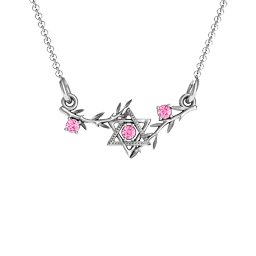 Star of David with Olive Branches Pendant