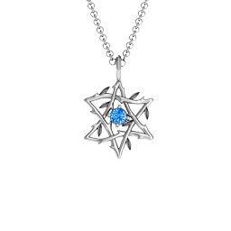 Olive Branch Star of David Pendant