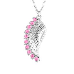 Wing Pendant with Stones