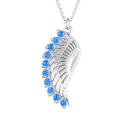 Wing Pendant with Stones