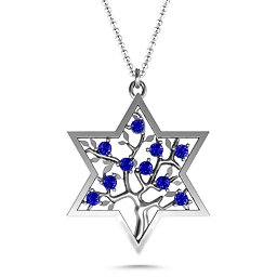 Tree of Life in Star of David Pendant