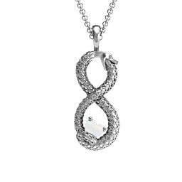Ouroboros Snake Infinity Pendant