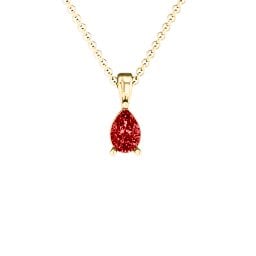 Elegant Pear Stone Pendant