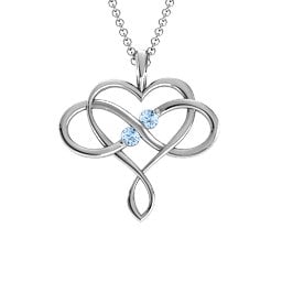 Soul Mates Infinity Birthstone Pendant