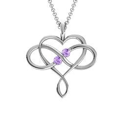 Soul Mates Infinity Birthstone Pendant