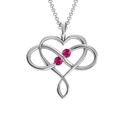 Soul Mates Infinity Birthstone Pendant