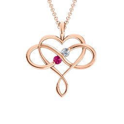 Soul Mates Infinity Birthstone Pendant
