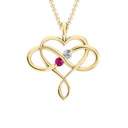 Soul Mates Infinity Birthstone Pendant