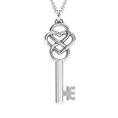 Locked in Love Infinity Key Pendant – Sterling Silver