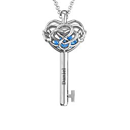 Infinitely in Love Caged Key Pendant