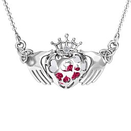 Caged Hearts Claddagh Pendant