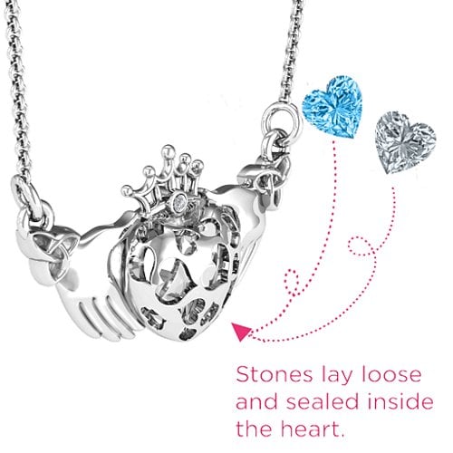 Caged Hearts Claddagh Pendant