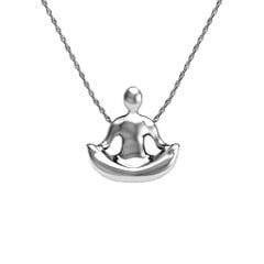 3D Organic "Lotus Pose" Yoga Pendant