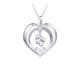 Precious Gift Baby Feet Charm Pendant