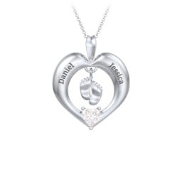 Precious Gift Baby Feet Charm Pendant