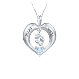 Precious Gift Baby Feet Charm Pendant