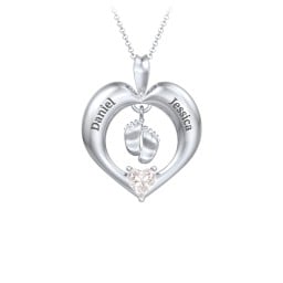 Precious Gift Baby Feet Charm Pendant