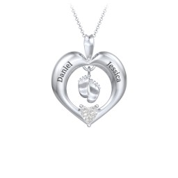 Precious Gift Baby Feet Charm Pendant
