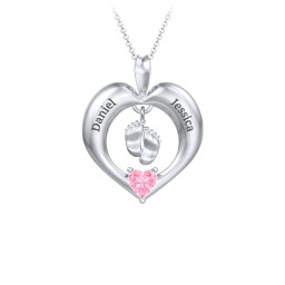 Precious Gift Baby Feet Charm Pendant