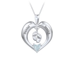 Precious Gift Baby Feet Charm Pendant