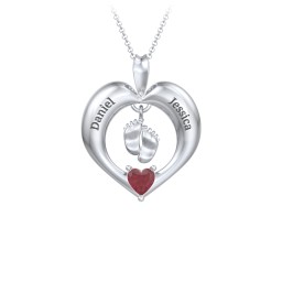 Precious Gift Baby Feet Charm Pendant