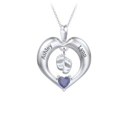 Precious Gift Baby Feet Charm Pendant