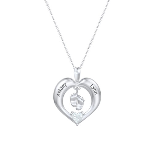 Precious Gift Baby Feet Charm Pendant