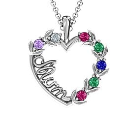 Mum's Heart of Love Pendant
