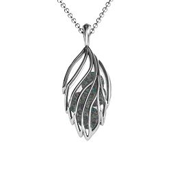 Elegant Elm Cage Leaf Pendant