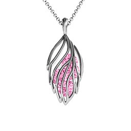 Elegant Elm Cage Leaf Pendant